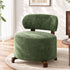 Artiss Armchair Occasional Chair Linen Upholstered Curved Backrest Green-Furniture > Bar Stools & Chairs > Arm Chairs & Recliners-PEROZ Accessories