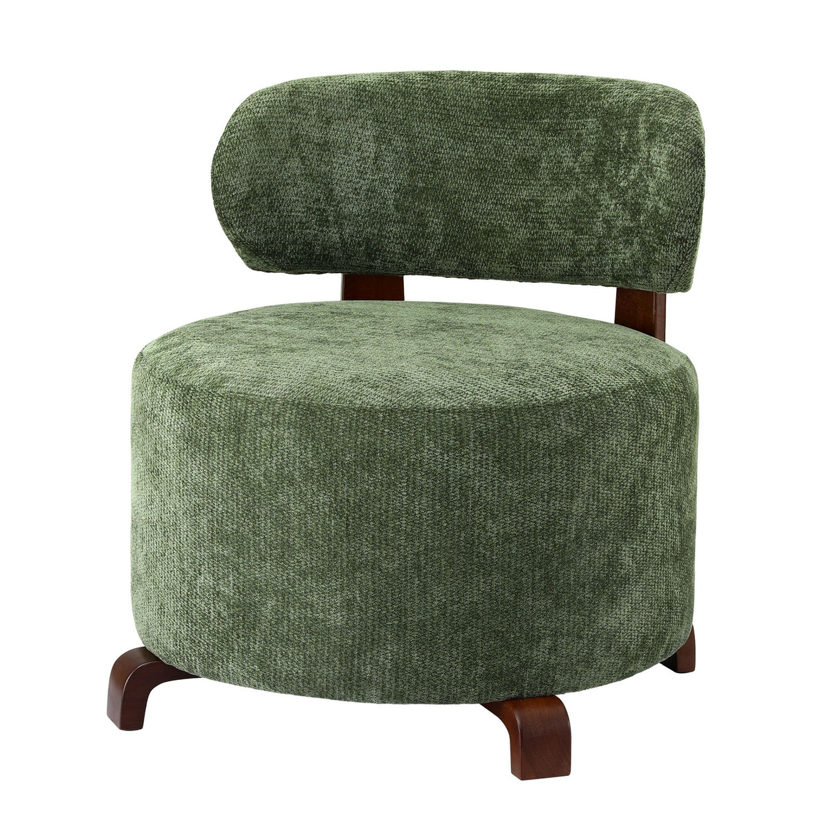 Artiss Armchair Occasional Chair Linen Upholstered Curved Backrest Green-Furniture > Bar Stools &amp; Chairs > Arm Chairs &amp; Recliners-PEROZ Accessories