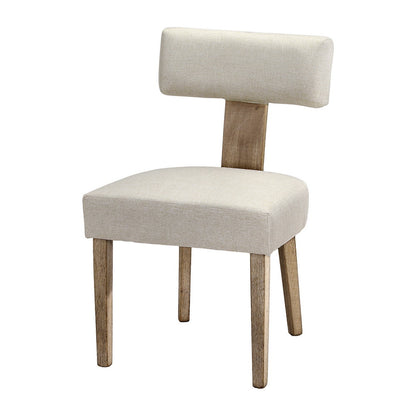 Artiss Dining Chairs Set of 4 Linen Fabric Wooden Beige-Furniture &gt; Dining &gt; Kitchen &amp; Dining Chairs-PEROZ Accessories