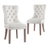 1 Set of 2 Artiss Dining Chairs Beige Velvet-Furniture > Dining > Kitchen & Dining Chairs-PEROZ Accessories