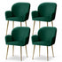Artiss Dining Chairs Set of 4 Velvet Armchair Green-Furniture > Dining > Kitchen & Dining Chairs-PEROZ Accessories