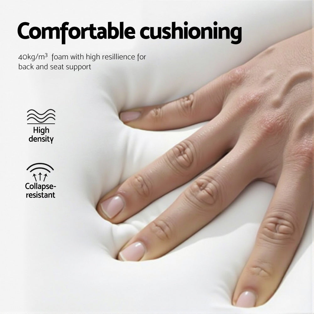 Artiss Dining Chairs Set of 4 Velvet Channel Tufted Blue-Furniture > Dining > Kitchen &amp; Dining Chairs-PEROZ Accessories