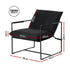 Artiss Armchair Lounge Chair Sling Black-Furniture > Bar Stools & Chairs > Arm Chairs & Recliners-PEROZ Accessories