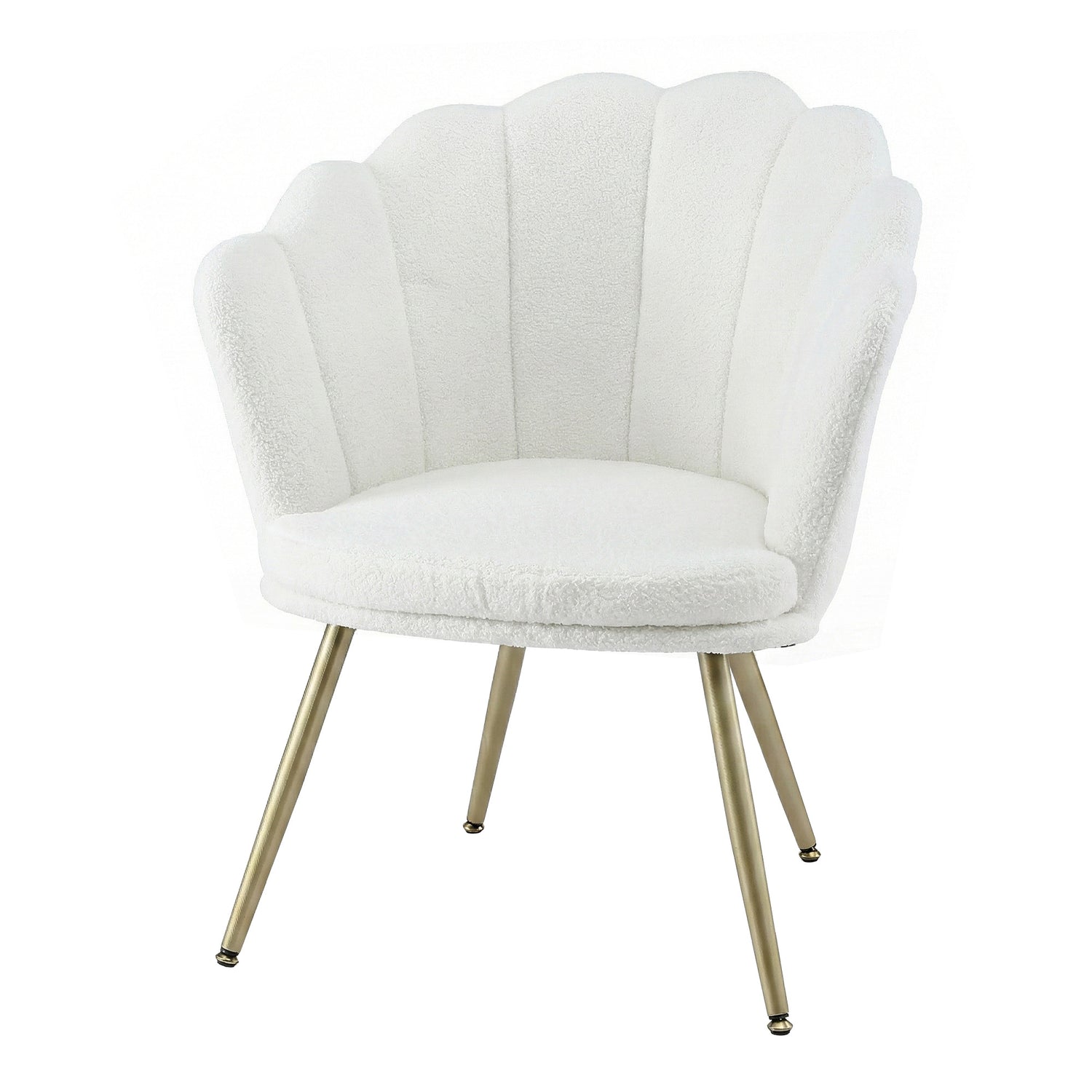 Artiss Armchair Teddy Fleece White Callista-Furniture > Bar Stools &amp; Chairs > Arm Chairs &amp; Recliners-PEROZ Accessories