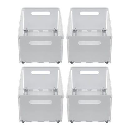 Artiss 4 Pack Pull out Drawers for Cabinets Foldable Slide Out Drawers
