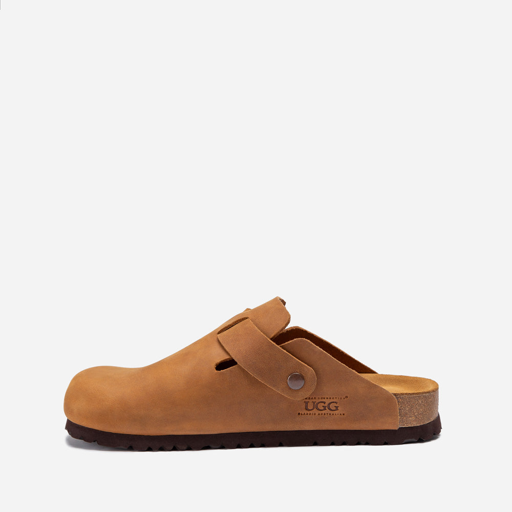 Ugg Aussie Leather Footbed Mens Slipper-PEROZ Accessories