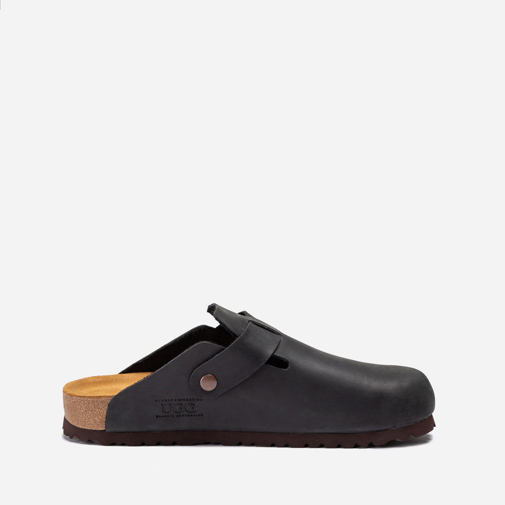 Ugg Aussie Leather Footbed Mens Slipper-PEROZ Accessories