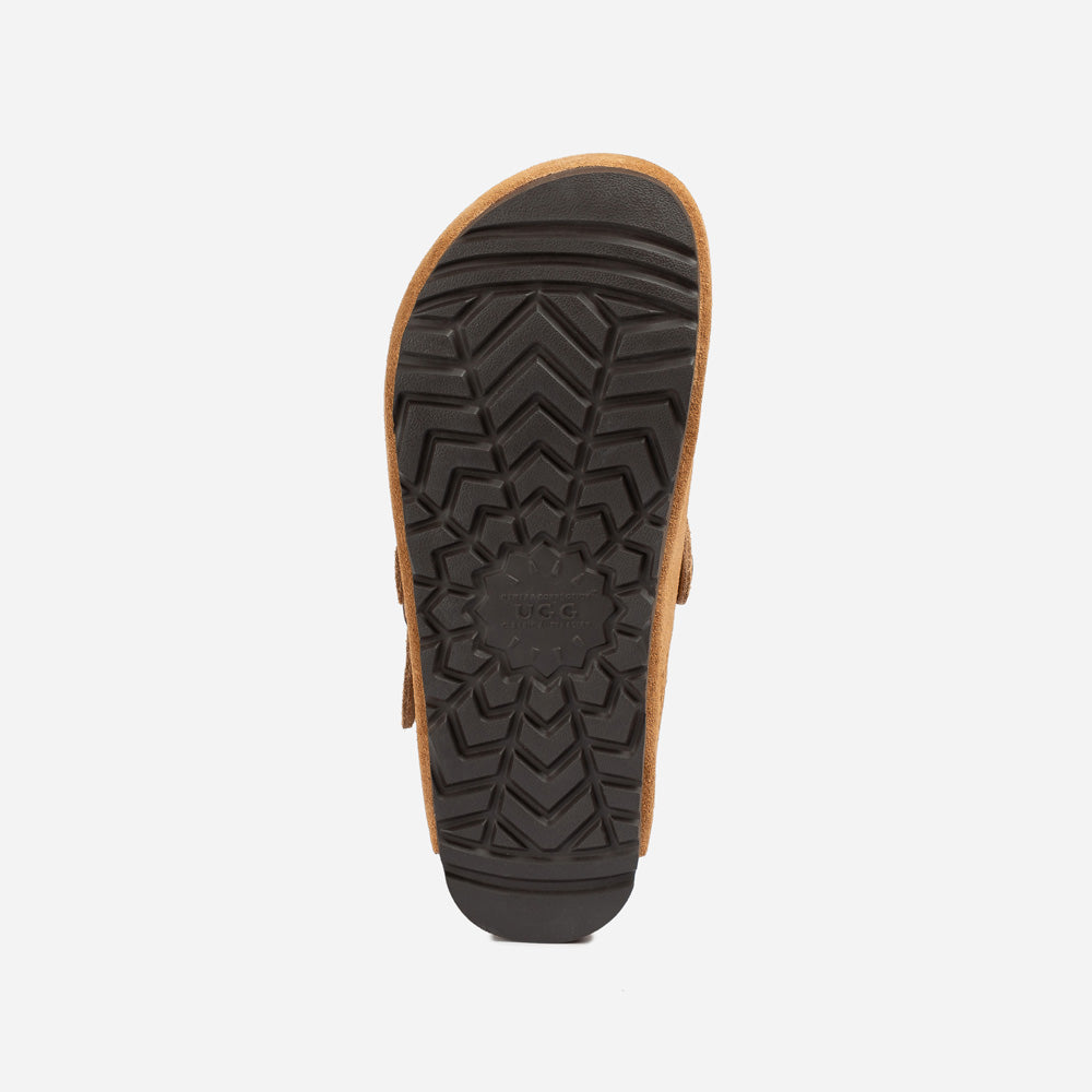 Ugg Aussie Soft Footbed Unisex Slipper (Buckle Straps)-PEROZ Accessories