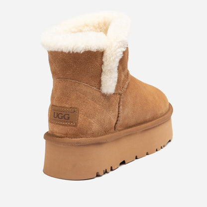 Ugg Bondi Matelasse Platform Shearling Mini Boot-Women UGG-PEROZ Accessories