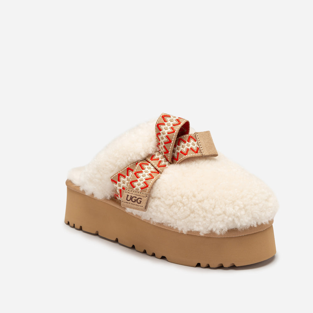 Ugg Cemila Shearling Platform Slipper-Women Slippers-PEROZ Accessories
