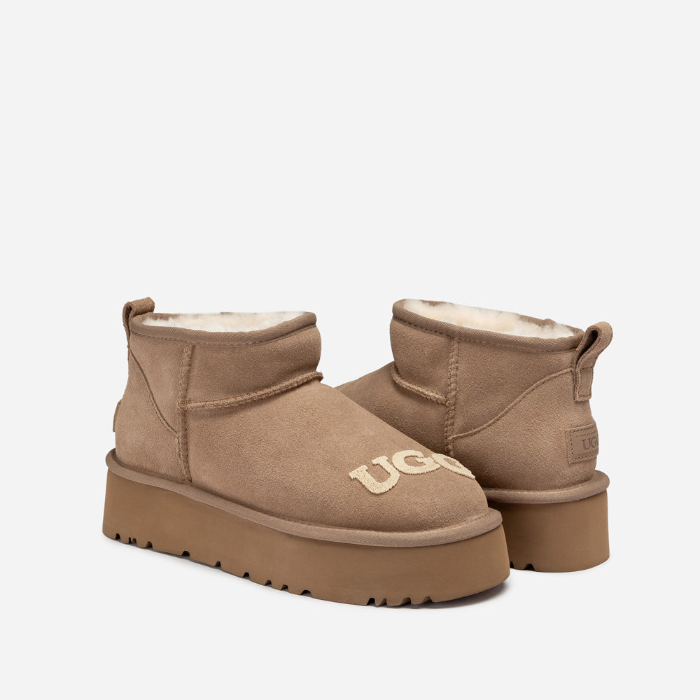Ugg Classic Dana Emb Logo Platform Ultra Boot-Women UGG-PEROZ Accessories