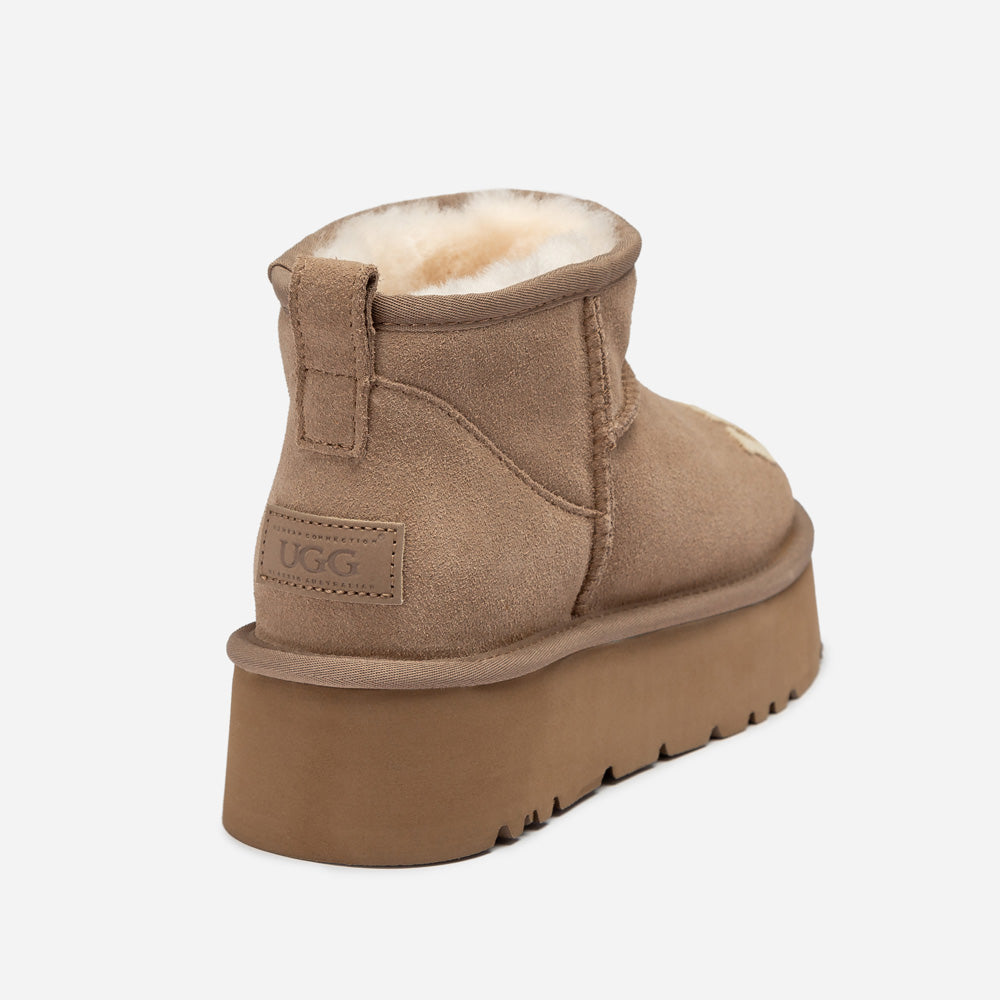 Ugg Classic Dana Emb Logo Platform Ultra Boot-Women UGG-PEROZ Accessories