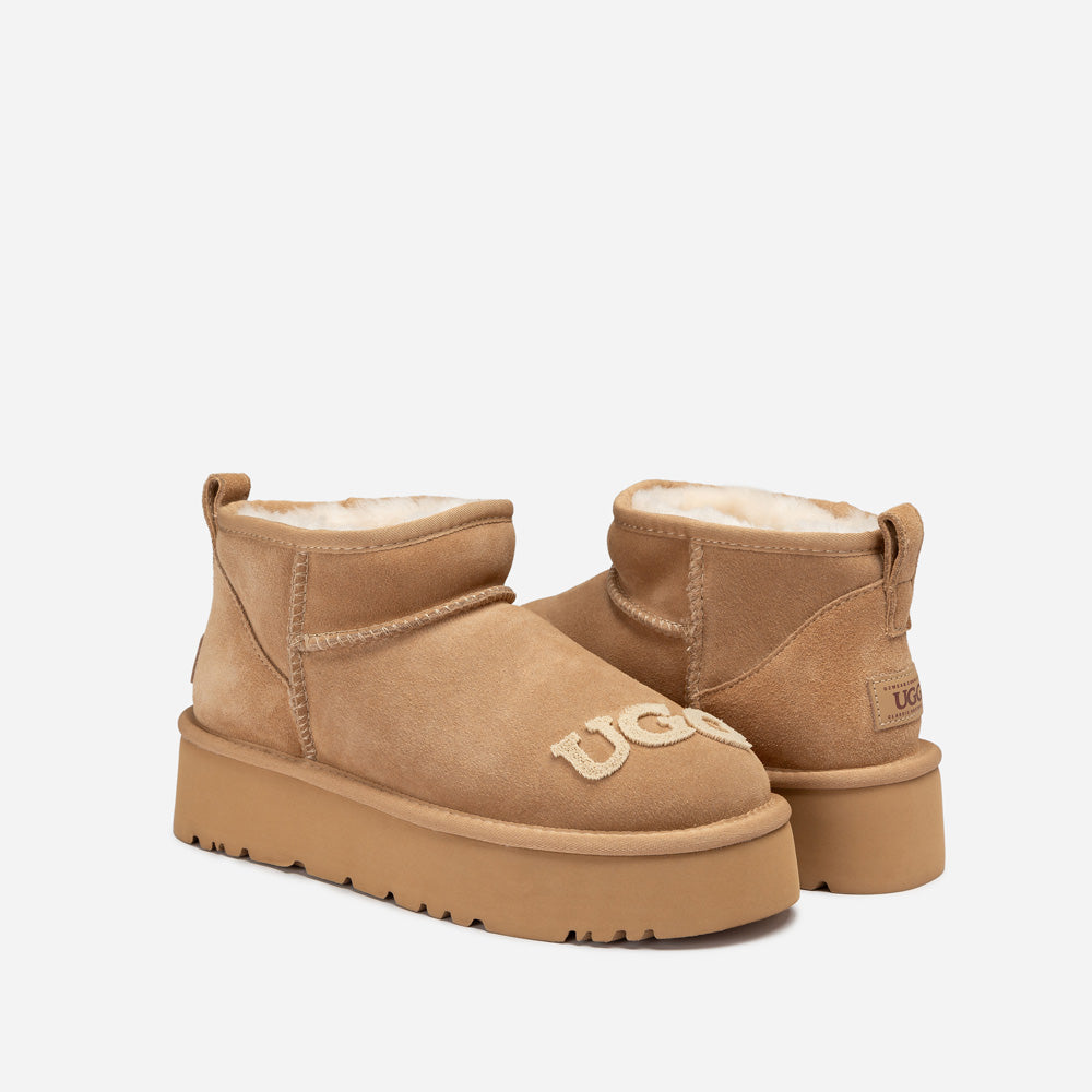 Ugg Classic Dana Emb Logo Platform Ultra Boot-Women UGG-PEROZ Accessories