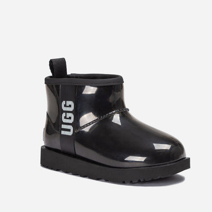Ugg Classic Kids Clear Mini Boots (Waterproof) (Glow In Dark Logo)-KIDS UGG-PEROZ Accessories