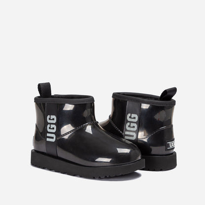 Ugg Classic Kids Clear Mini Boots (Waterproof) (Glow In Dark Logo)-KIDS UGG-PEROZ Accessories