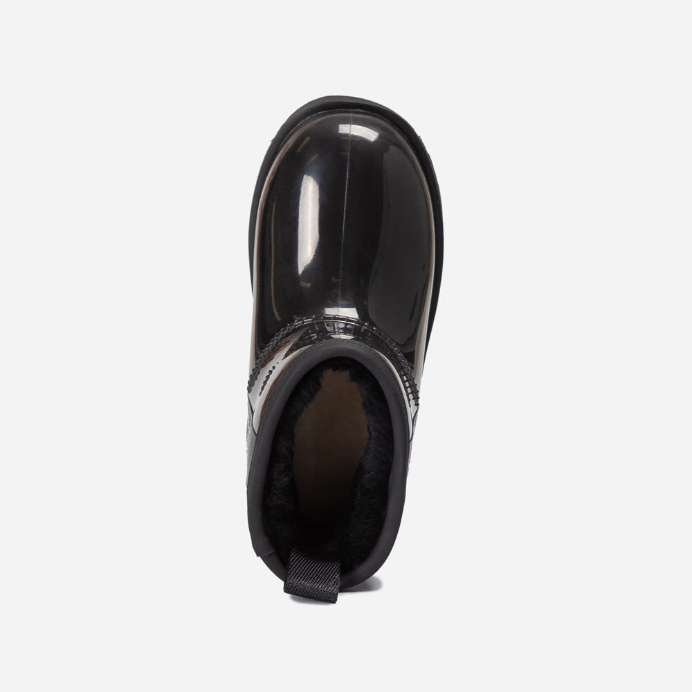 Ugg Classic Kids Clear Mini Boots (Waterproof) (Glow In Dark Logo)-KIDS UGG-PEROZ Accessories
