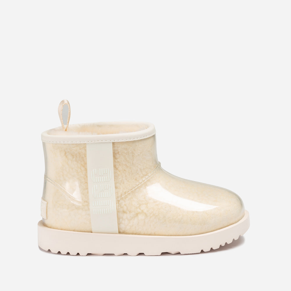 Ugg Classic Kids Clear Mini Boots (Waterproof) (Glow In Dark Logo)-KIDS UGG-PEROZ Accessories