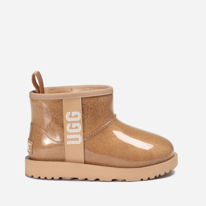 Ugg Classic Kids Clear Mini Boots (Waterproof) (Glow In Dark Logo)-KIDS UGG-PEROZ Accessories
