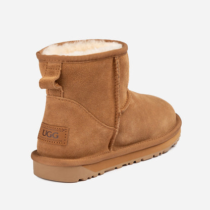 Ugg Classic Knit Logo Mini Boots (Water Resistant)-PEROZ Accessories