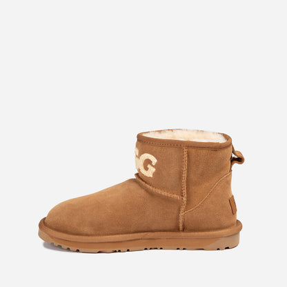 Ugg Classic Knit Logo Mini Boots (Water Resistant)-PEROZ Accessories