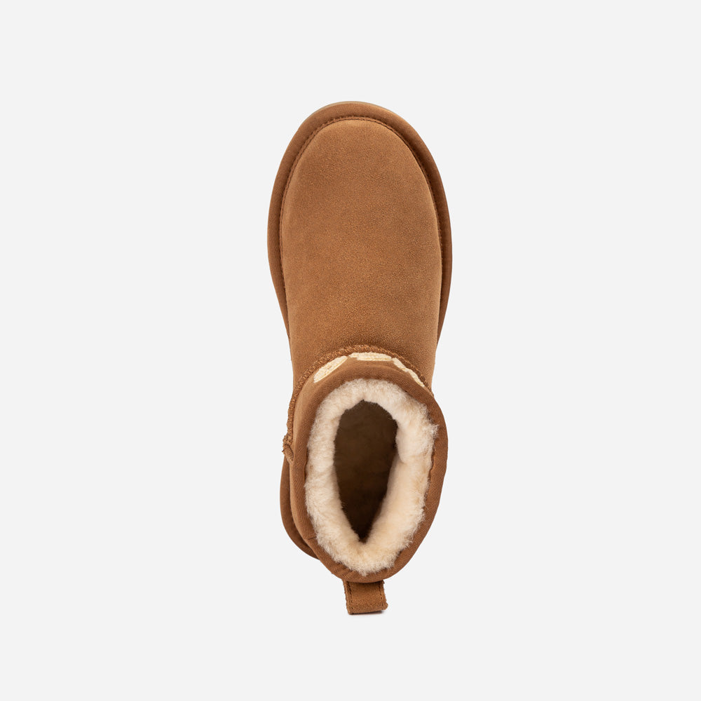 Ugg Classic Knit Logo Ultra Mini Boots (Water Resistant)-PEROZ Accessories