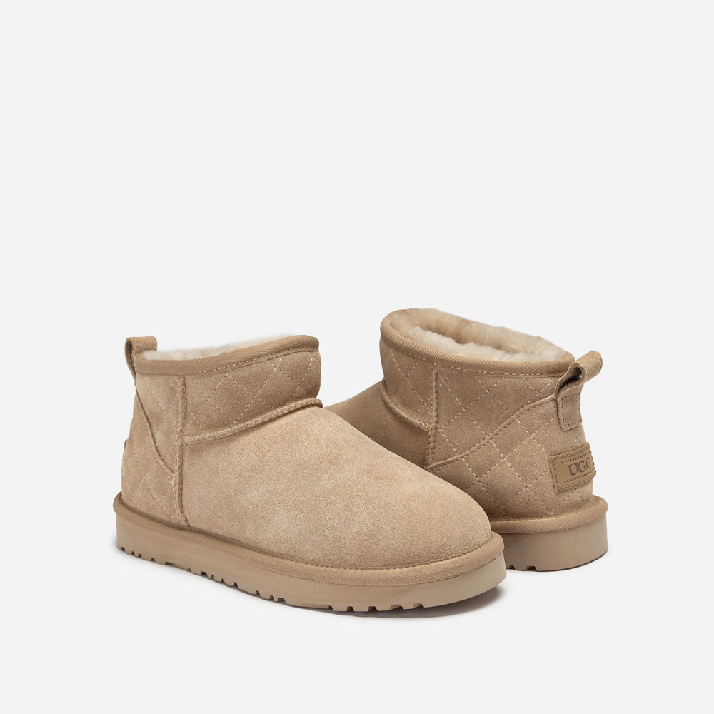 Ugg Classic Matelasse Ultra Mini Boot-Women UGG-PEROZ Accessories
