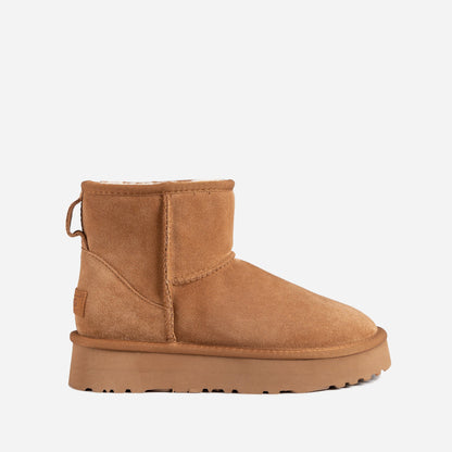Ugg Classic Mini Platform Boots (Cow Suede)-PEROZ Accessories