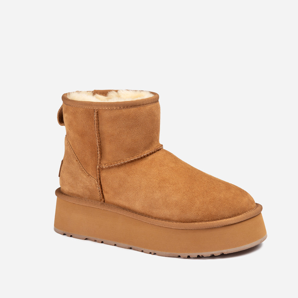 Ugg Classic Mini Platform Wild Cozy Boots-PEROZ Accessories