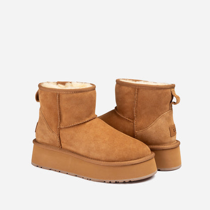 Ugg Classic Mini Platform Wild Cozy Boots-PEROZ Accessories