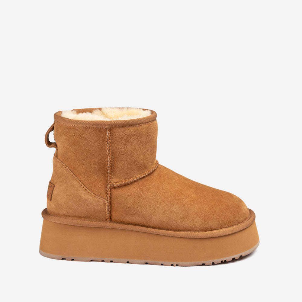 Ugg Classic Mini Platform Wild Cozy Boots-PEROZ Accessories