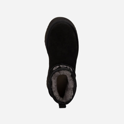 Ugg Classic Platform Knit Logo Ultra Mini Boots (Water Resistant) (5cm)-PEROZ Accessories