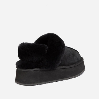 Ugg Coquette Platform Slipper (Elastic Logo &amp; Wool Strap) (Detachable Feature)-LADIES UGG-PEROZ Accessories
