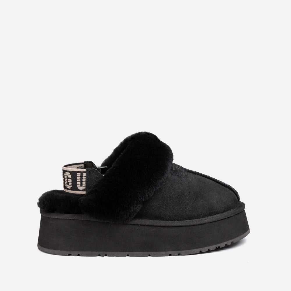 Ugg Coquette Platform Slipper (Elastic Logo &amp; Wool Strap) (Detachable Feature)-LADIES UGG-PEROZ Accessories