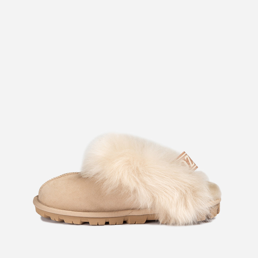 Ugg Coquette Premium Esperanza Sheepskin Slipper (Elastic Backstrap) (Detachable Feature)-LADIES UGG-PEROZ Accessories