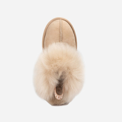 Ugg Coquette Premium Esperanza Sheepskin Slipper (Elastic Backstrap) (Detachable Feature)-LADIES UGG-PEROZ Accessories