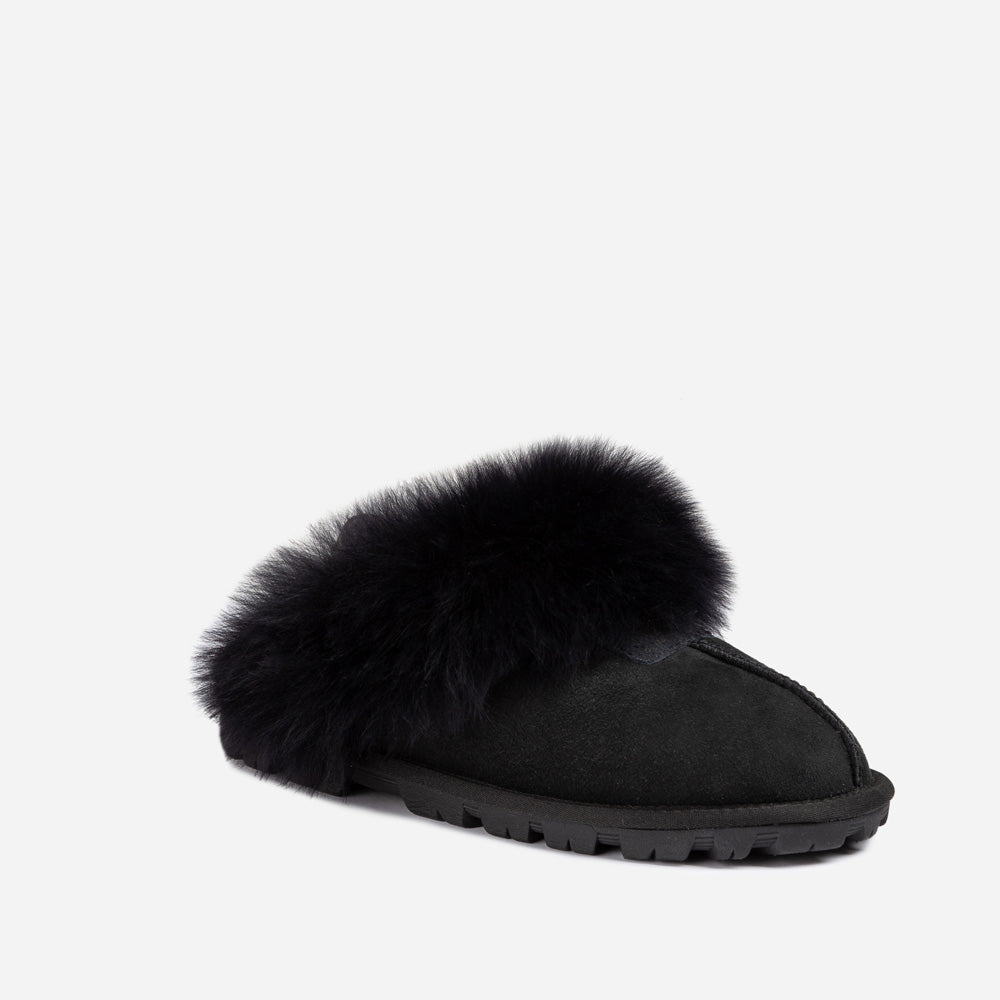 Ugg Coquette Premium Esperanza Sheepskin Slipper (Elastic Backstrap) (Detachable Feature)-LADIES UGG-PEROZ Accessories