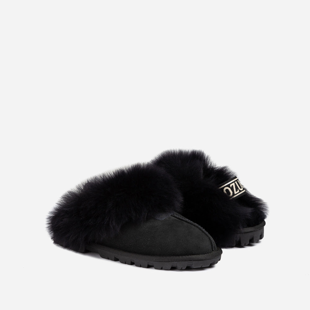 Ugg Coquette Premium Esperanza Sheepskin Slipper (Elastic Backstrap) (Detachable Feature)-LADIES UGG-PEROZ Accessories