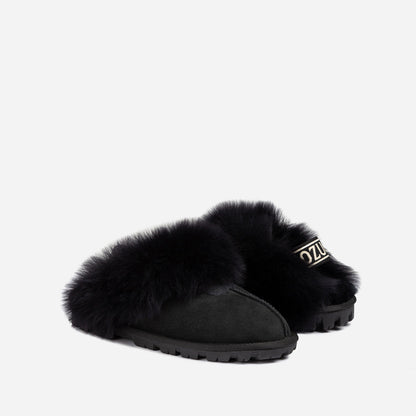 Ugg Coquette Premium Esperanza Sheepskin Slipper (Elastic Backstrap) (Detachable Feature)-LADIES UGG-PEROZ Accessories
