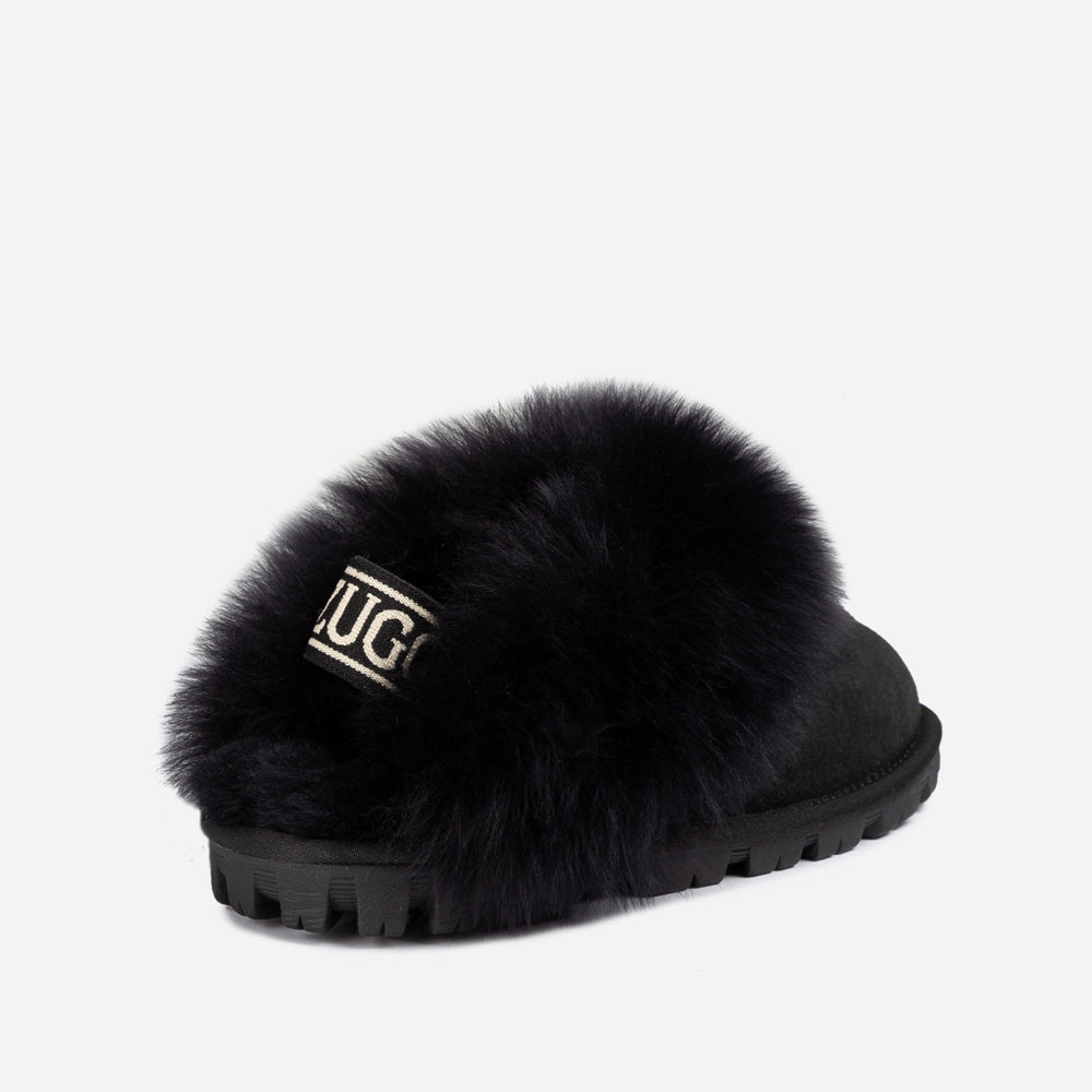 Ugg Coquette Premium Esperanza Sheepskin Slipper (Elastic Backstrap) (Detachable Feature)-LADIES UGG-PEROZ Accessories