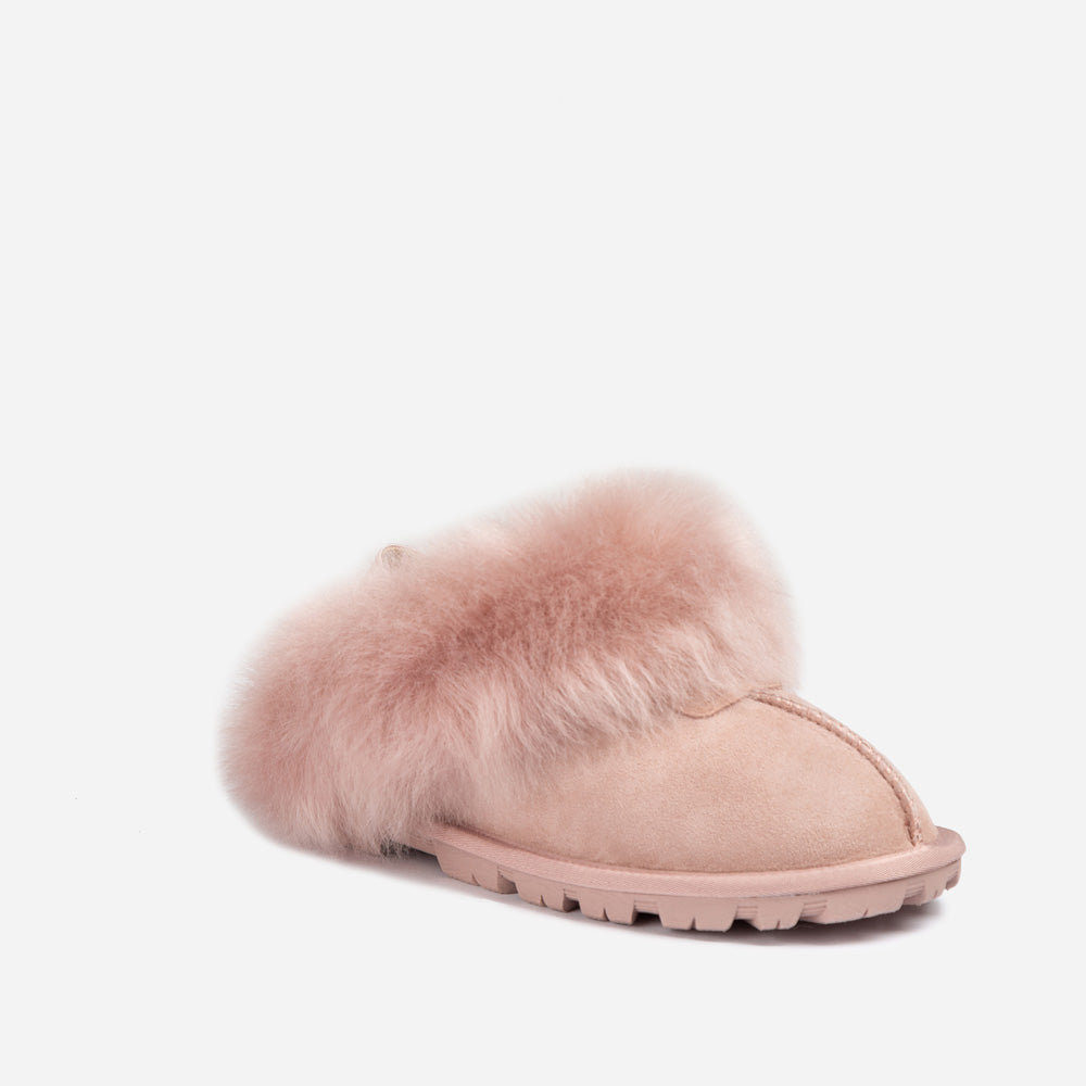 Ugg Coquette Premium Esperanza Sheepskin Slipper (Elastic Backstrap) (Detachable Feature)-LADIES UGG-PEROZ Accessories