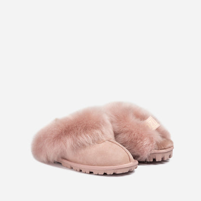 Ugg Coquette Premium Esperanza Sheepskin Slipper (Elastic Backstrap) (Detachable Feature)-LADIES UGG-PEROZ Accessories