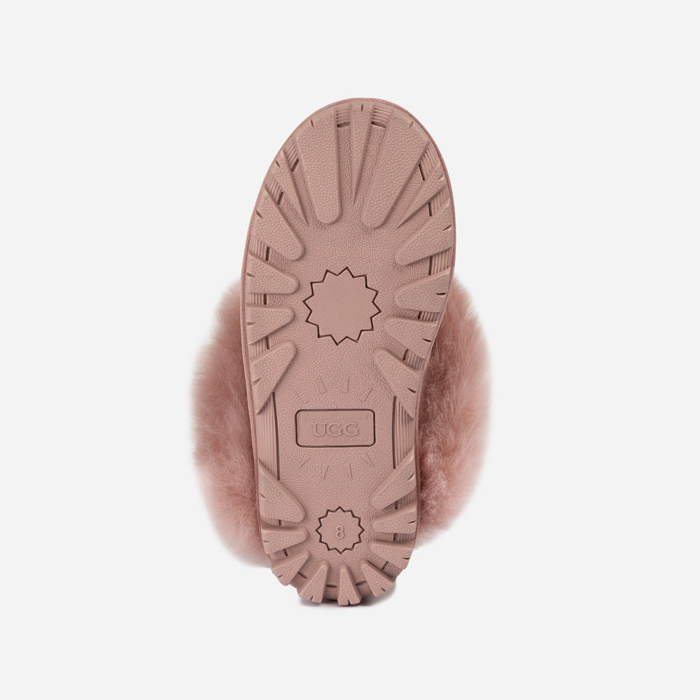 Ugg Coquette Premium Esperanza Sheepskin Slipper (Elastic Backstrap) (Detachable Feature)-LADIES UGG-PEROZ Accessories