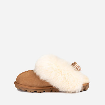 Ugg Coquette Premium Esperanza Sheepskin Slipper (Elastic Backstrap) (Detachable Feature)-LADIES UGG-PEROZ Accessories