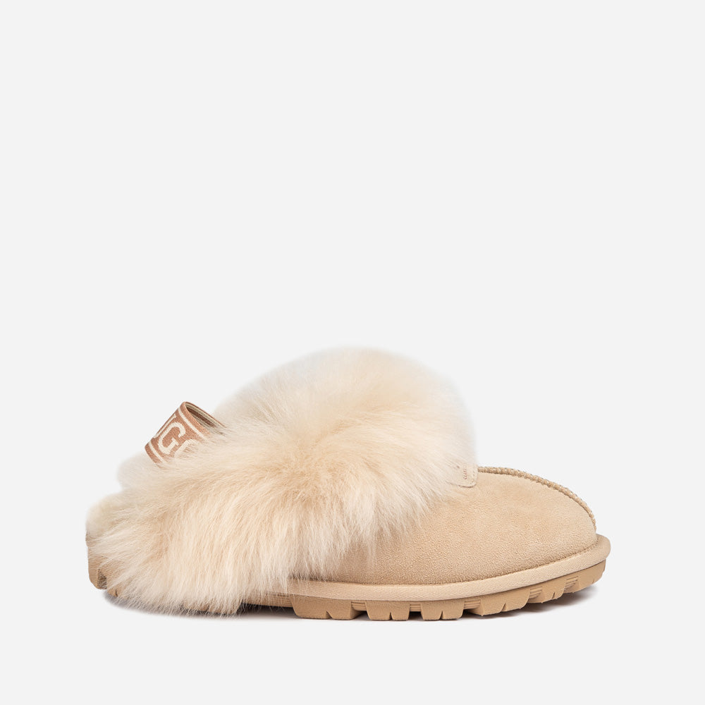 Ugg Coquette Premium Esperanza Sheepskin Slipper (Elastic Backstrap) (Detachable Feature)-LADIES UGG-PEROZ Accessories