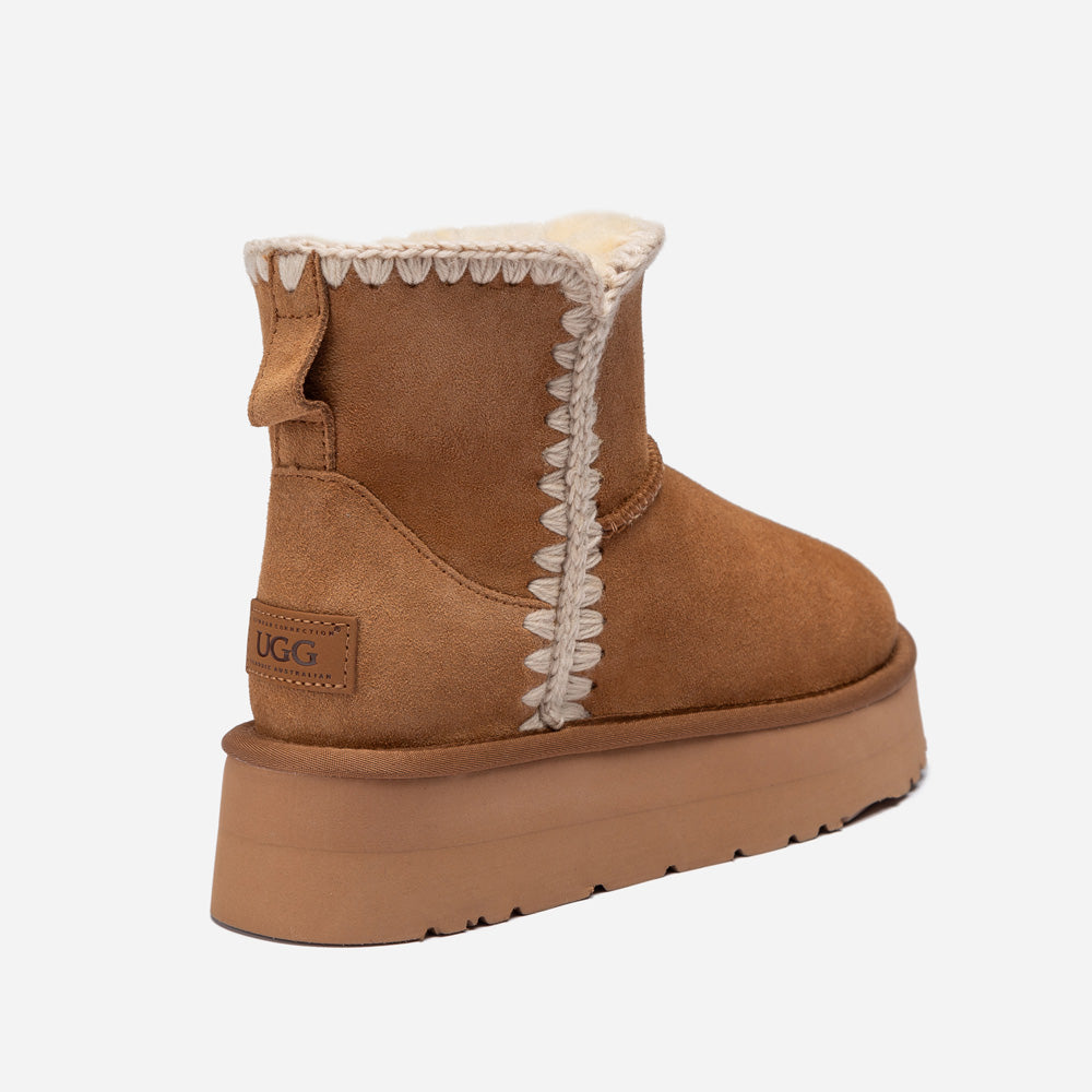 Ugg Eskimo Platform Short Boots-PEROZ Accessories