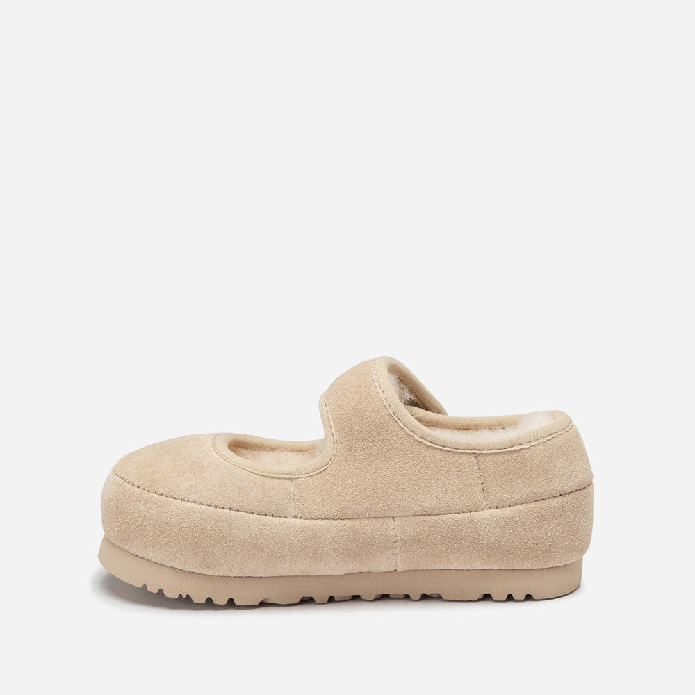Ugg Logo Kids Mary Jane-Kids Slippers-PEROZ Accessories