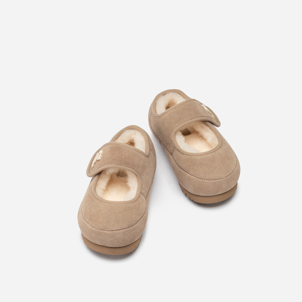 Ugg Logo Kids Mary Jane-Kids Slippers-PEROZ Accessories