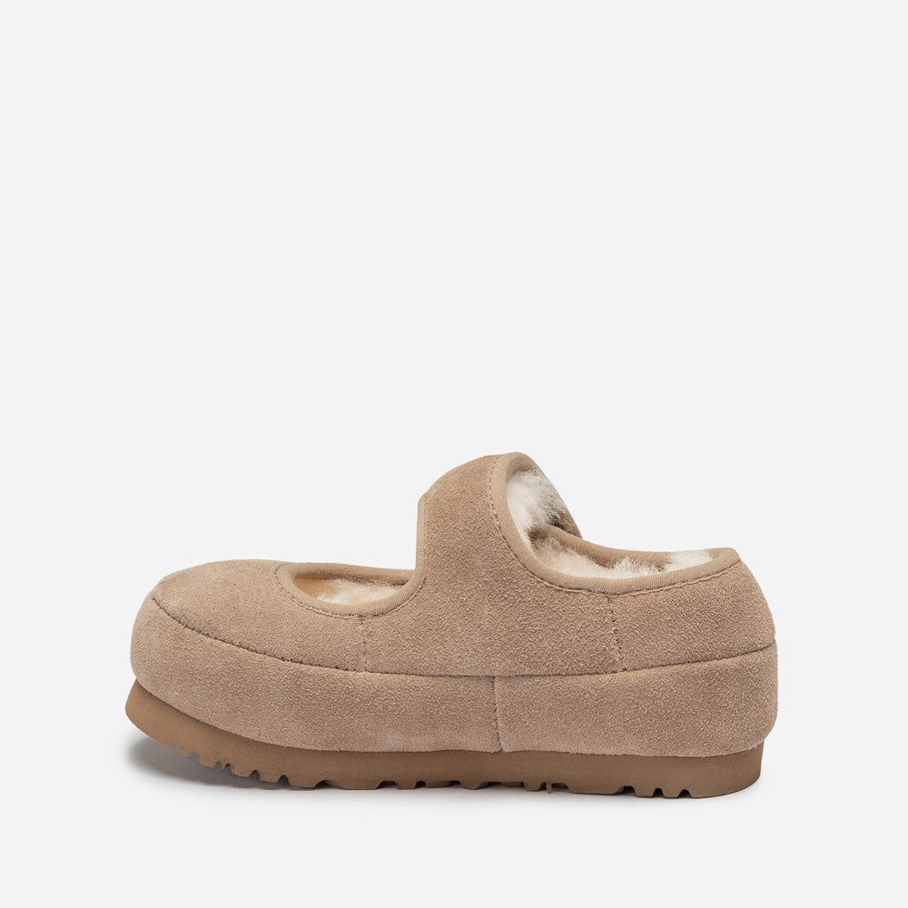 Ugg Logo Kids Mary Jane-Kids Slippers-PEROZ Accessories