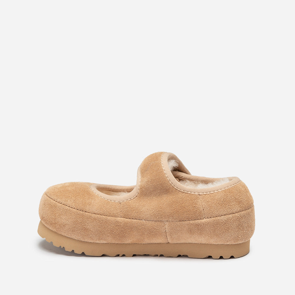 Ugg Logo Kids Mary Jane-Kids Slippers-PEROZ Accessories
