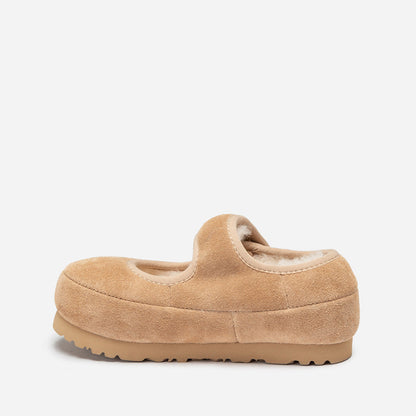 Ugg Logo Kids Mary Jane-Kids Slippers-PEROZ Accessories